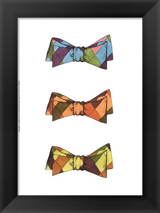 Framed Tri Bow II Print