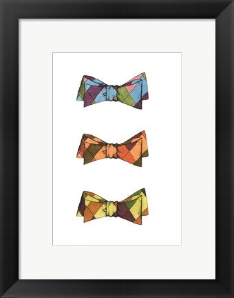 Framed Tri Bow II Print