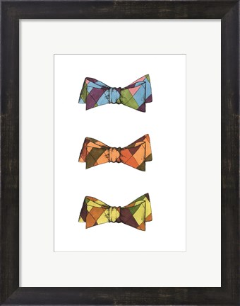 Framed Tri Bow II Print