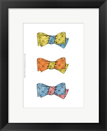 Framed Tri Bow III Print