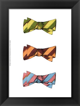 Framed Tri Bow IV Print