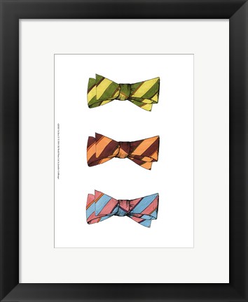 Framed Tri Bow IV Print