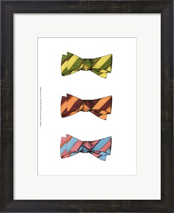 Framed Tri Bow IV Print