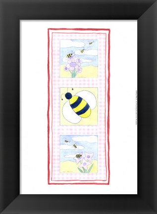 Framed Bee Trio Print