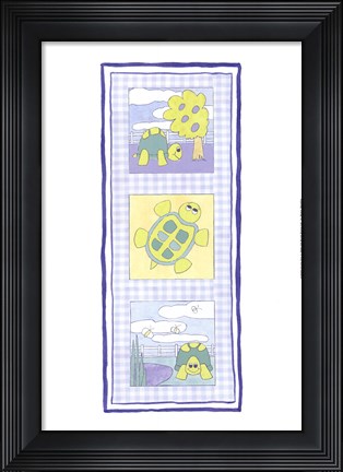 Framed Turtle Trio Print