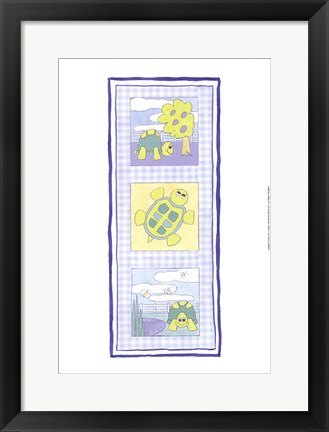 Framed Turtle Trio Print