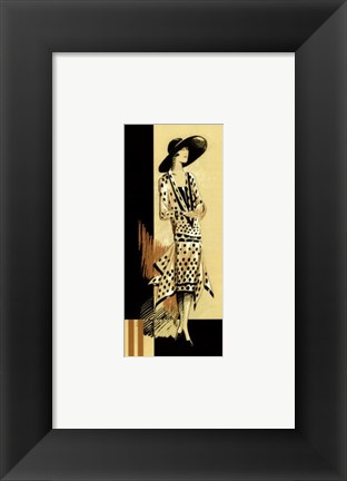 Framed Retro Fashion I Print