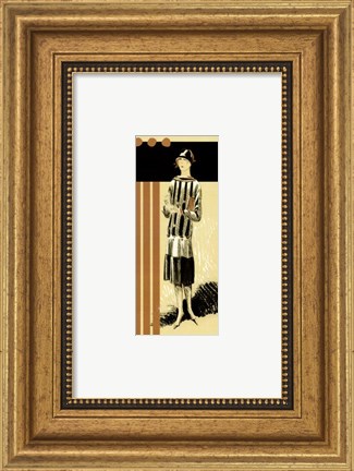 Framed Retro Fashion III Print