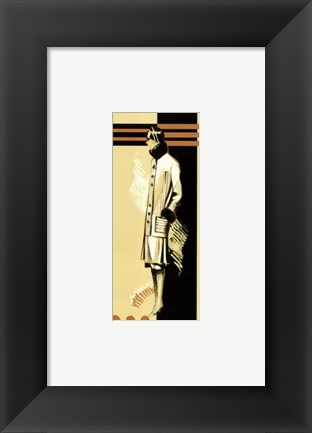 Framed Retro Fashion IV Print