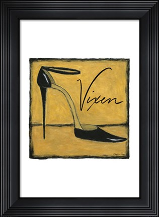 Framed Vixen on Gold Print