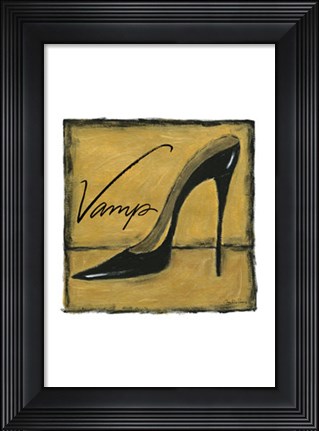 Framed Vamp on Gold Print