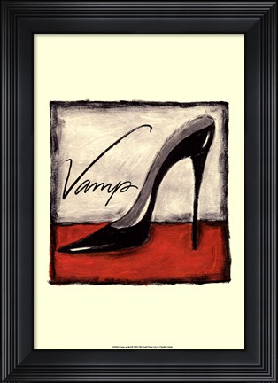Framed Vamp on Red Print