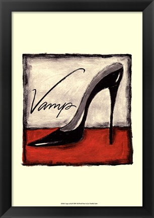 Framed Vamp on Red Print