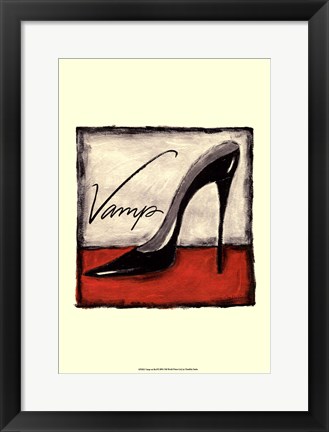 Framed Vamp on Red Print