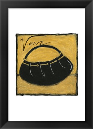 Framed Verve on Gold Print