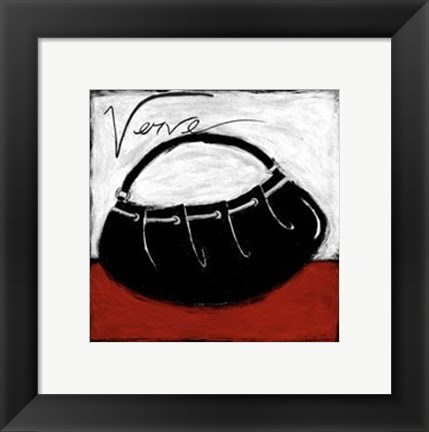 Framed Verve on Red Print