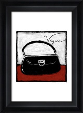 Framed Vogue on Red Print