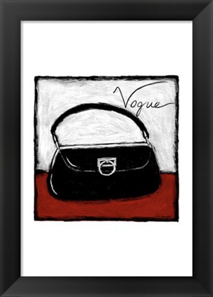 Framed Vogue on Red Print