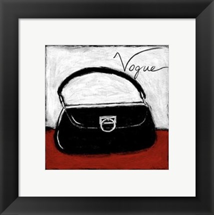 Framed Vogue on Red Print