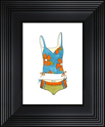 Framed Beach Bikini II (PT) Print