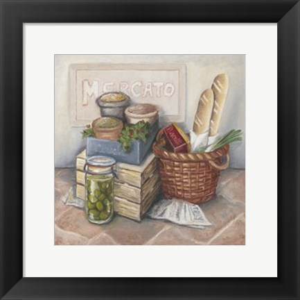 Framed Mercato II Print