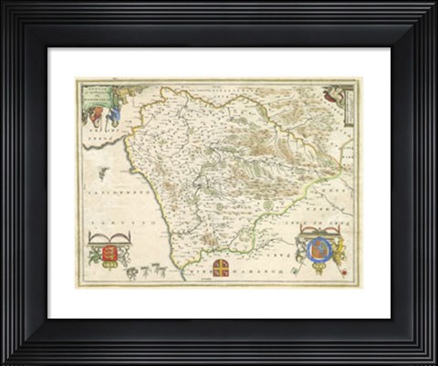 Framed Dvnelmensis Map Print