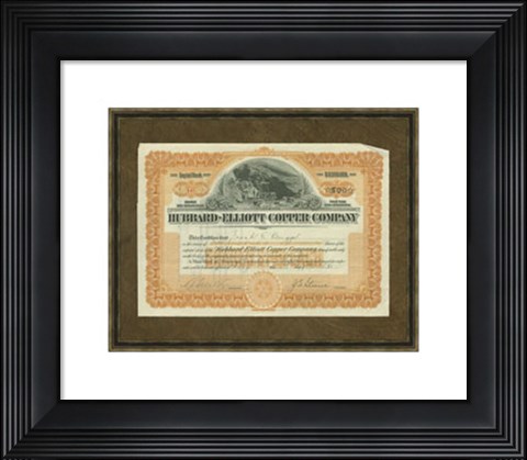 Framed Hubbard Elliot Copper Co. Print