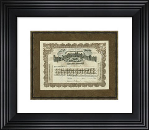 Framed Quicksilver Mining Print