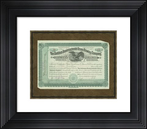 Framed Gottlieb Straus Brewing Co. Print