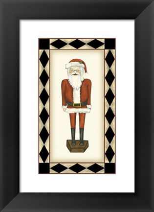 Framed Jolly Santa Print