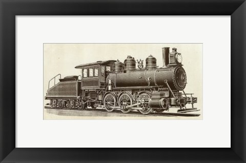 Framed Train Engine IV Print