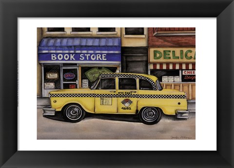 Framed NYC Taxi 46B2 Print