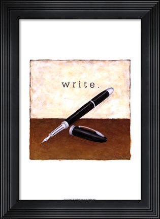 Framed Write Print