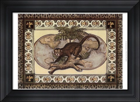 Framed Large Tropical Monkey I Print
