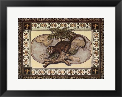 Framed Large Tropical Monkey I Print