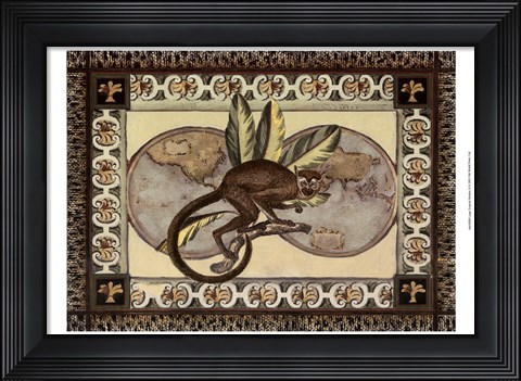 Framed Large Tropical Monkey II Print