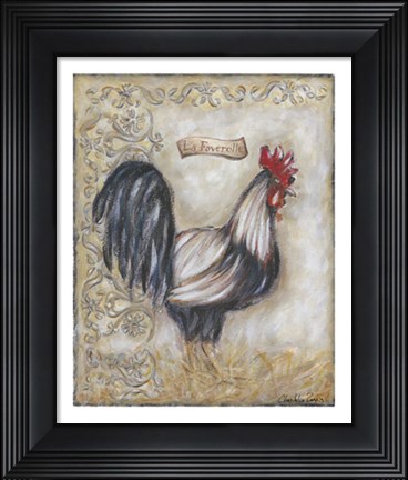 Framed La Faverolle Print