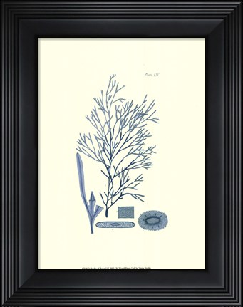 Framed Shades of Aqua I Print