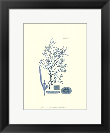 Framed Shades of Aqua I Print