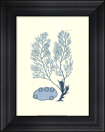 Framed Shades of Aqua II Print