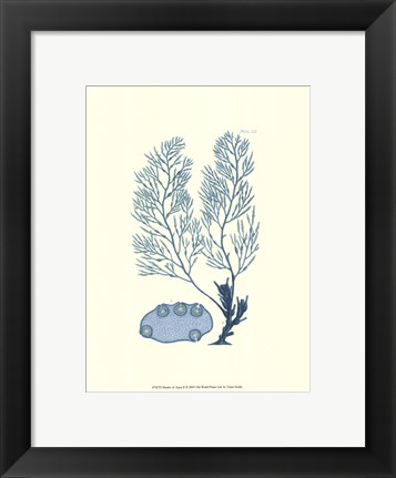Framed Shades of Aqua II Print