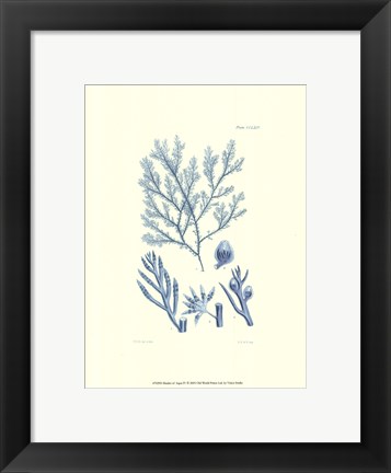 Framed Shades of Aqua IV Print