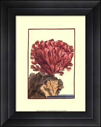 Framed Coral by the Sea IV Print