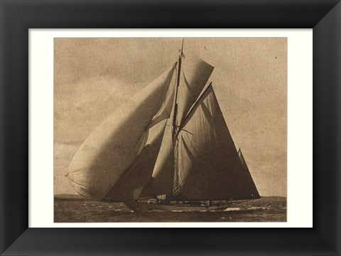 Framed Racing Yachts III Print