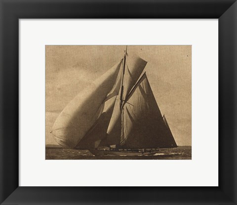 Framed Racing Yachts III Print