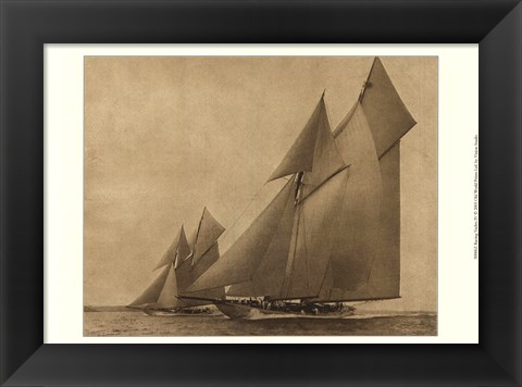 Framed Racing Yachts IV Print