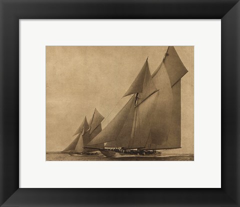 Framed Racing Yachts IV Print