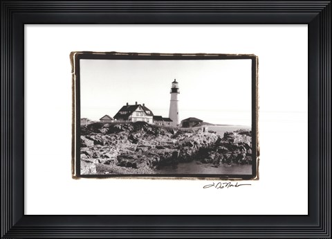 Framed Portland Headlight II Print