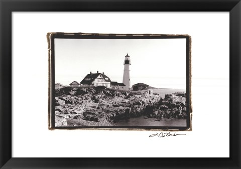 Framed Portland Headlight II Print