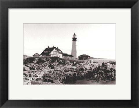 Framed Portland Headlight II Print